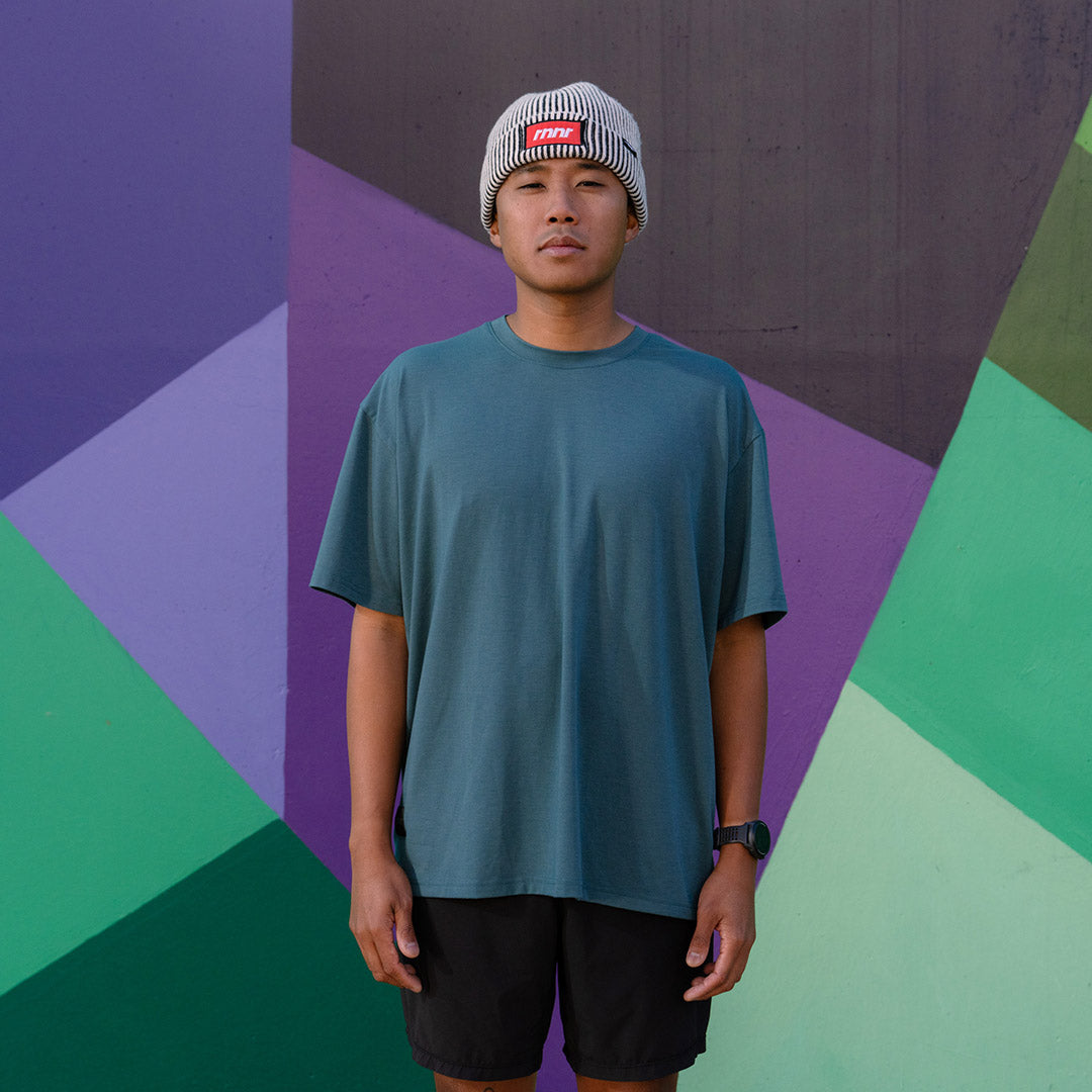 Men's Running Tee- Mallard Green - RNNR - The Track and Field Store