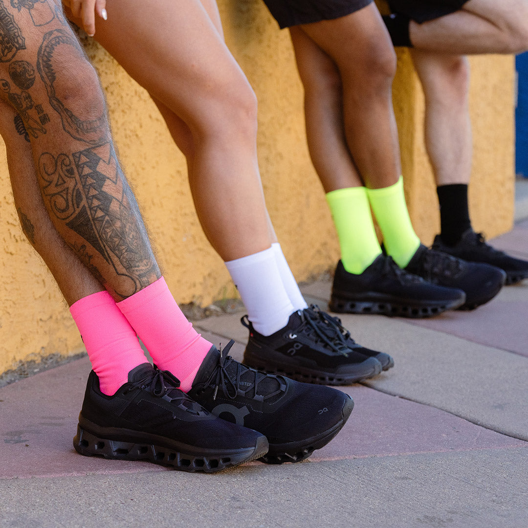 Marathon Crew Sock- Basic White - RNNR - The Track and Field Store