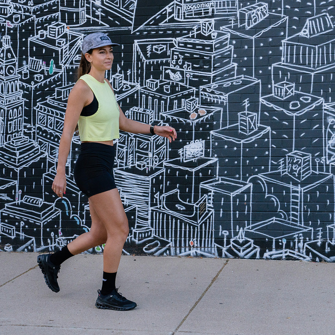 Marathon Crew Sock- Basic Black - RNNR - The Track and Field Store