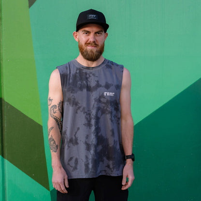 Men's Muscle Tee- Smoked Pearl - RNNR - The Track and Field Store