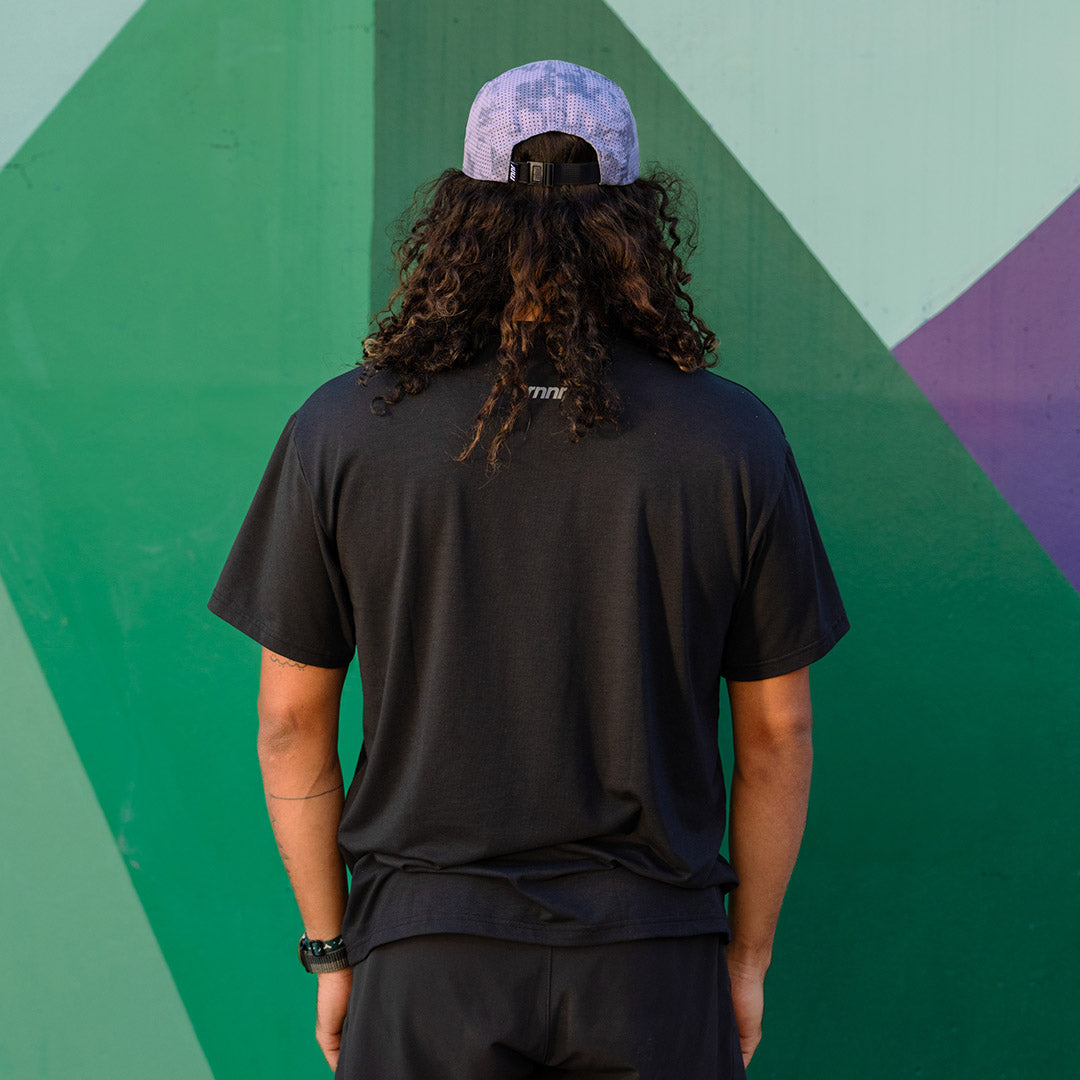 Men's Running Tee- Black - RNNR - The Track and Field Store