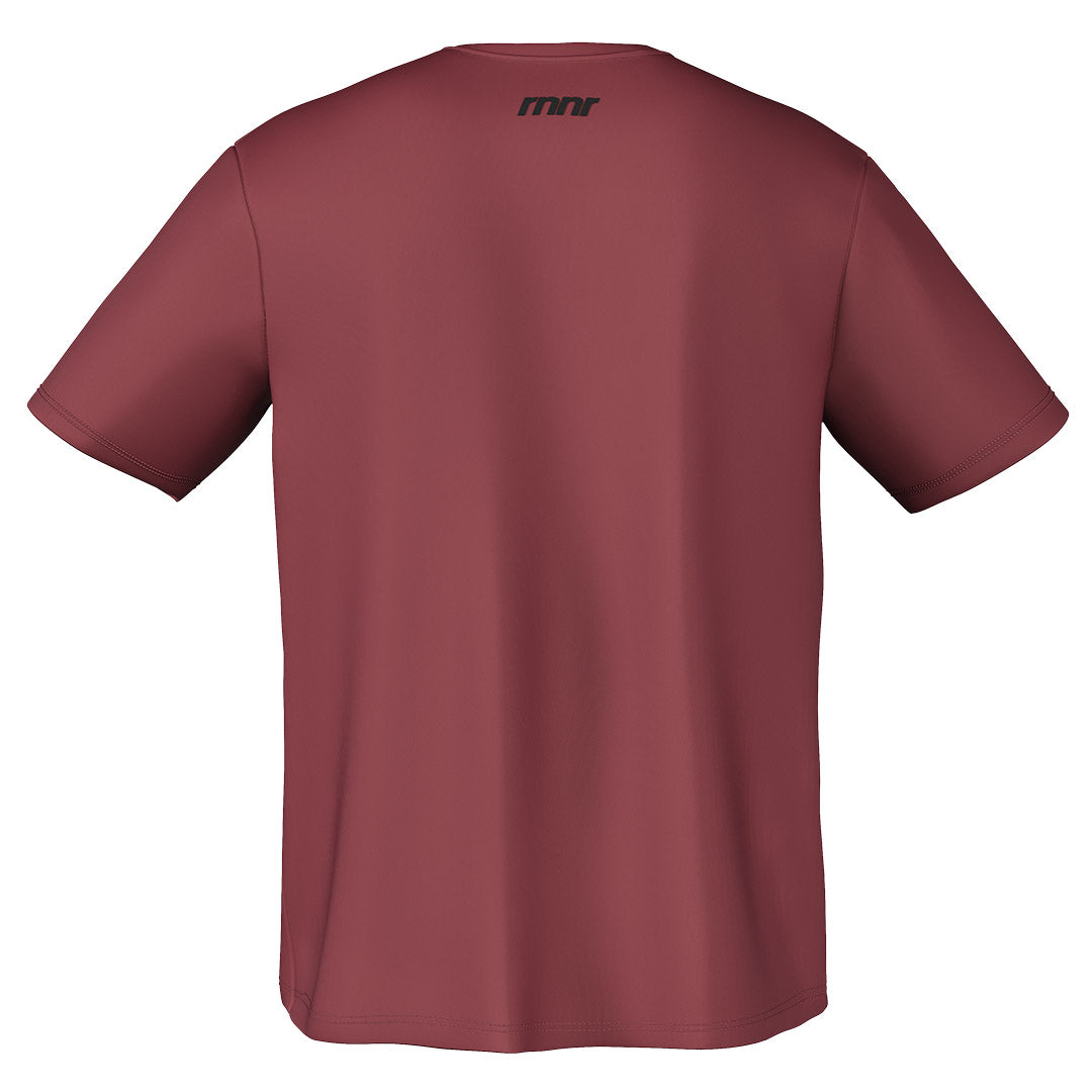 Men's Running Tee- Cabernet- RNNR - The Track and Field Store