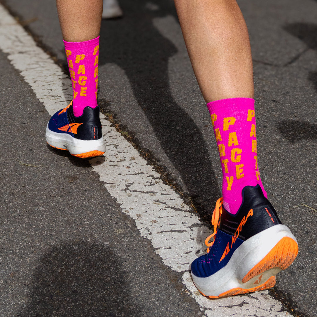 Marathon Sock: Party Pace - RNNR - The Track and Field Store