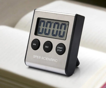 Stainless Steel Digital Lab + Kitchen Timer - Sper Scientific