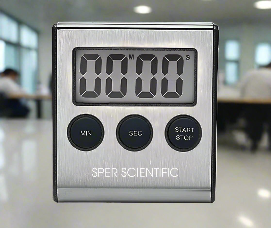 Stainless Steel Digital Lab + Kitchen Timer - Sper Scientific