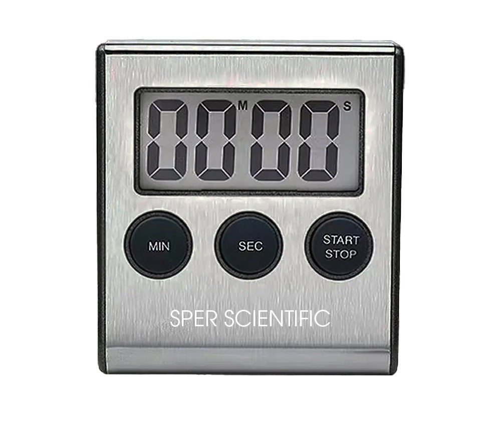 Stainless Steel Digital Lab + Kitchen Timer - Sper Scientific