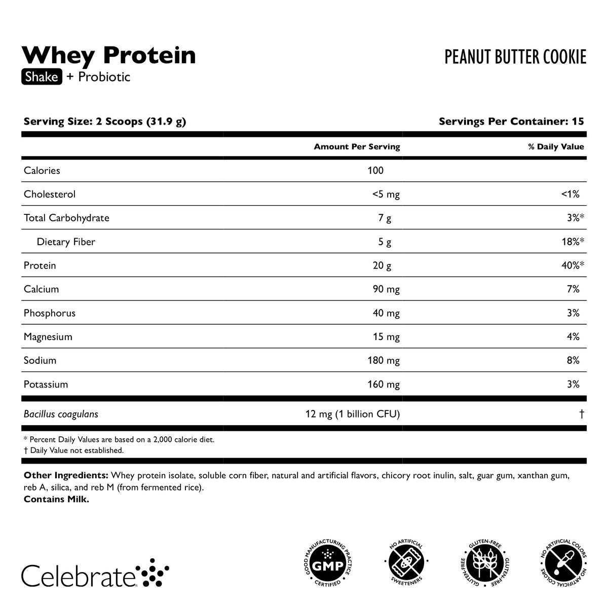 Celebrate® Whey Protein Shake + Probiotic