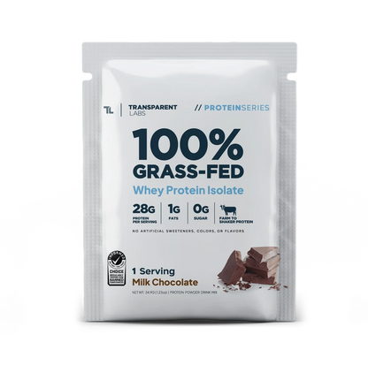 Transparent Labs 100% Grass Fed Whey Isolate - 5 Servings (Variety Pack)