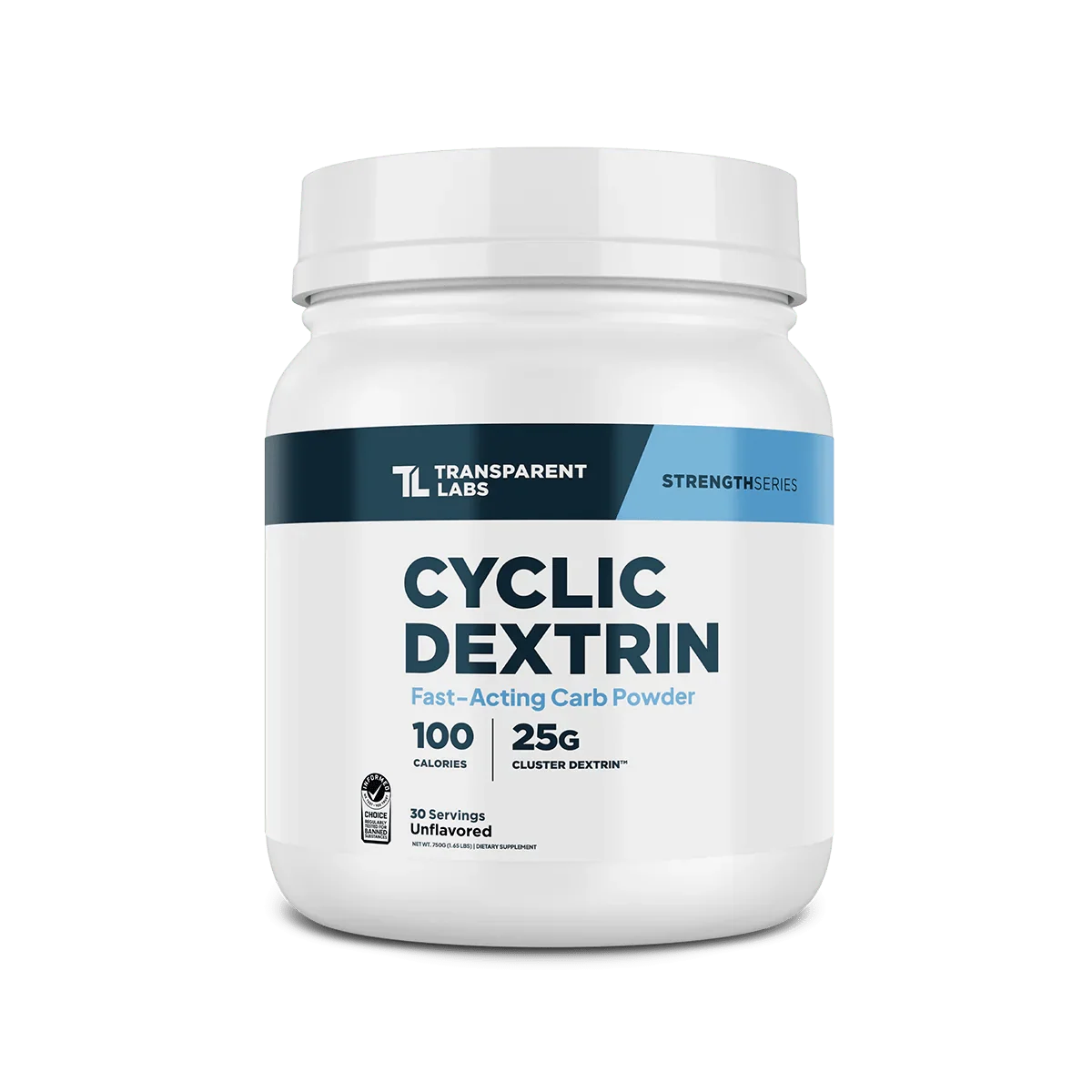 Transparent Labs Cyclic Dextrin | Cluster Dextrin® Carbohydrate Powder for Performance & Recovery