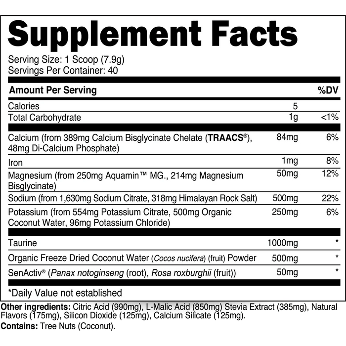 Transparent Labs Hydrate Electrolyte Formula