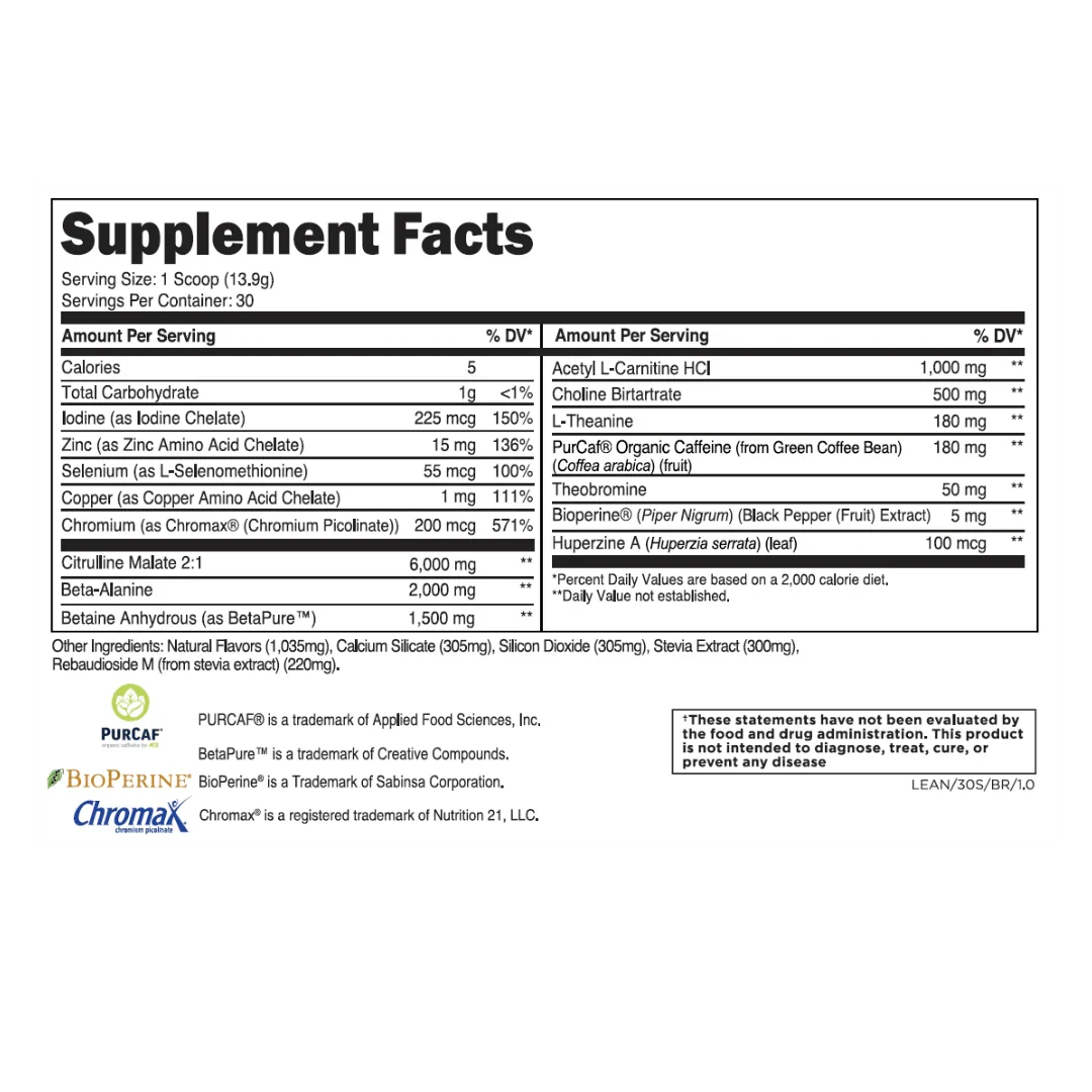 Transparent Labs  Lean Pre-Workout