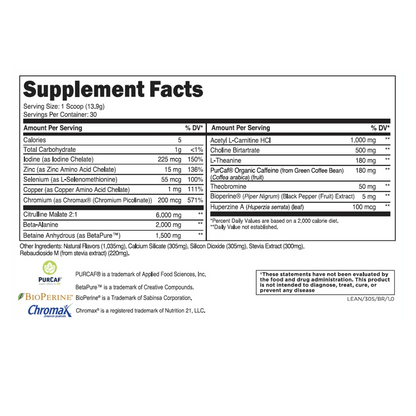 Transparent Labs  Lean Pre-Workout
