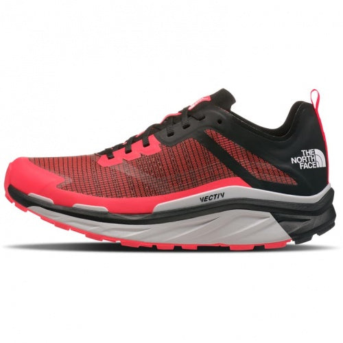 Women's VECTIV Infinite - TNF Black with Brilliant Coral - THE NORTH FACE - The Track and Field Store