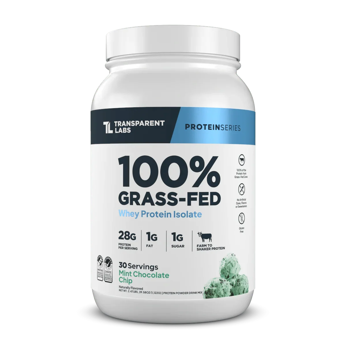 Transparent Labs 100% Grass Fed Whey Isolate (30 Ser)