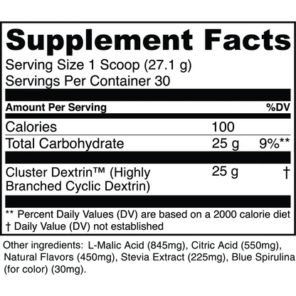 Transparent Labs Cyclic Dextrin | Cluster Dextrin® Carbohydrate Powder for Performance & Recovery