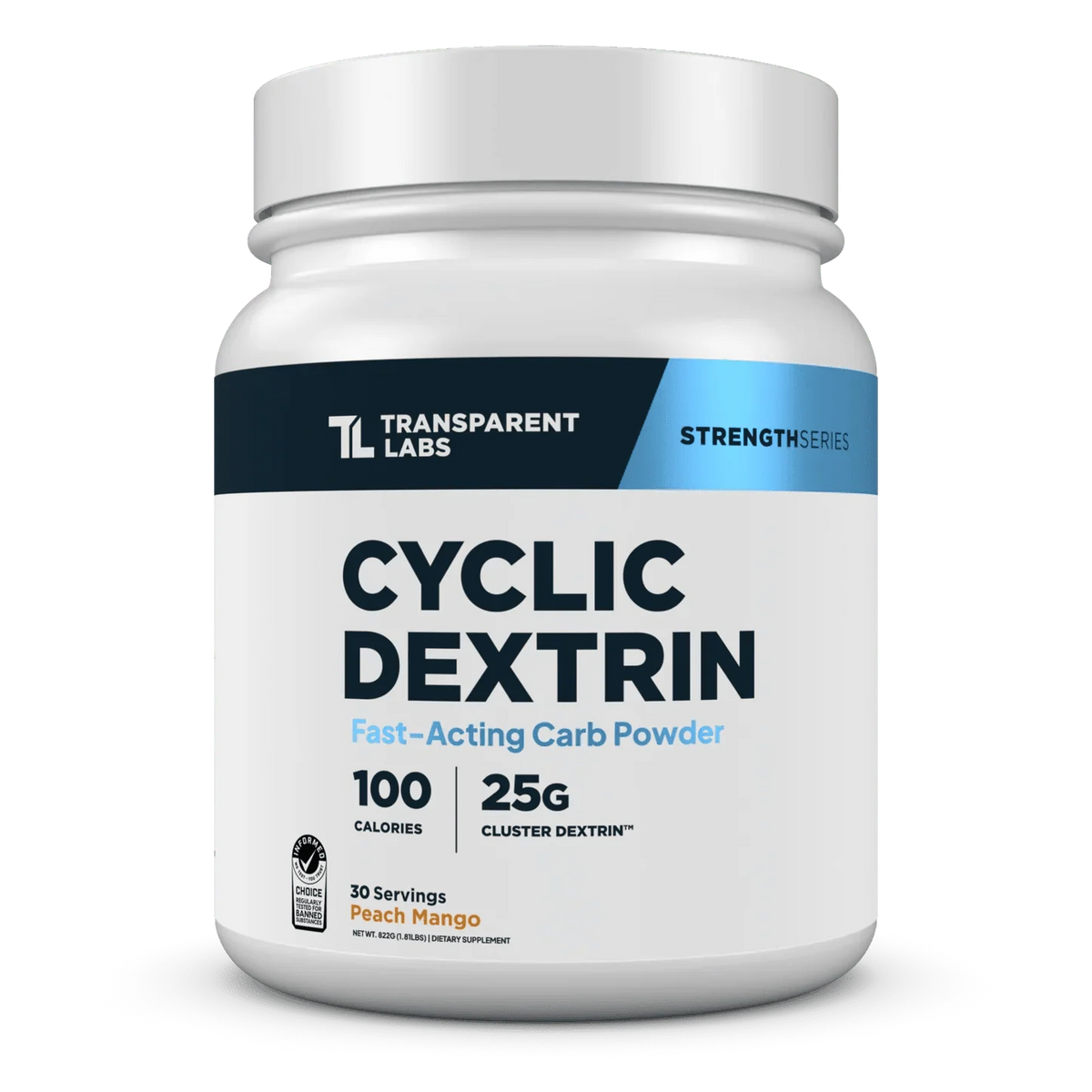 Transparent Labs Cyclic Dextrin | Cluster Dextrin® Carbohydrate Powder for Performance & Recovery