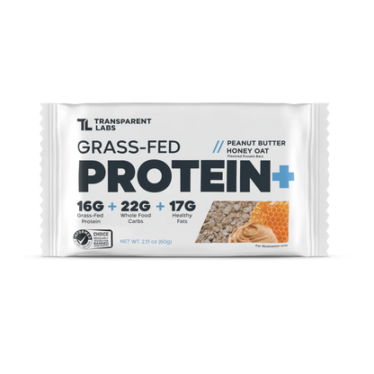 Transparent labs Grass-Fed Protein+ Bar