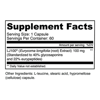 Transparent Labs LJ100® Tongkat Ali -60 Caps