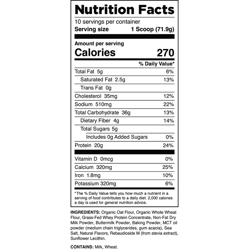 Transparent Labs Protein Pancakes