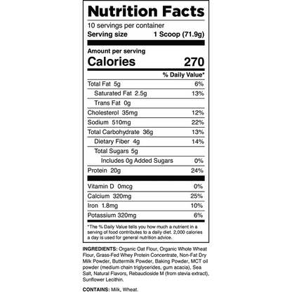 Transparent Labs Protein Pancakes