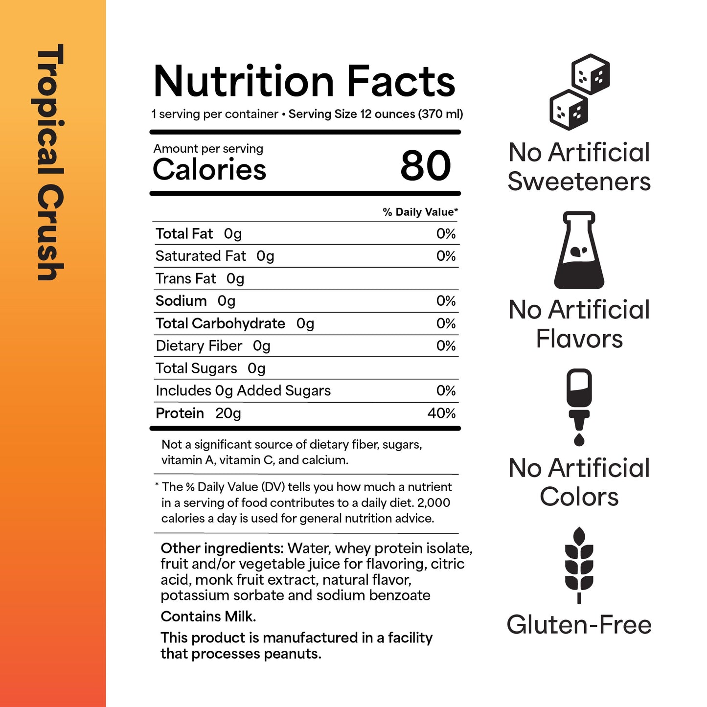 Tropical Crush Protein Water - 12 Pack