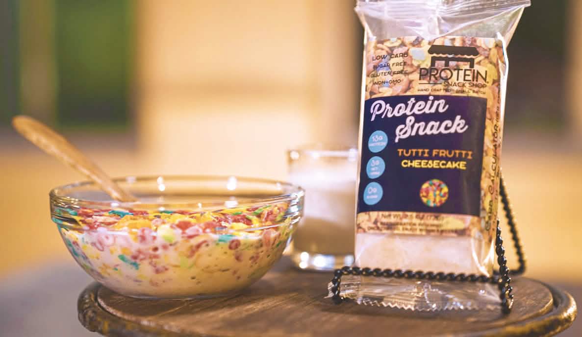 Tutti Frutti Protein Cheesecake, 6-Ct, Low Carb, Gluten-Free, Snack Bar - Protein Snack Shop