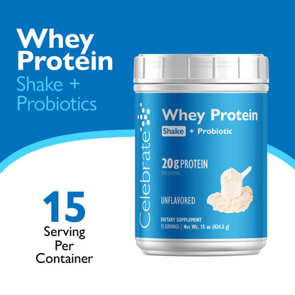 Celebrate® Whey Protein Shake + Probiotic