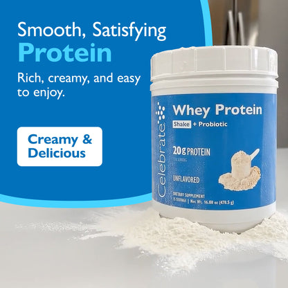 Celebrate® Whey Protein Shake + Probiotic
