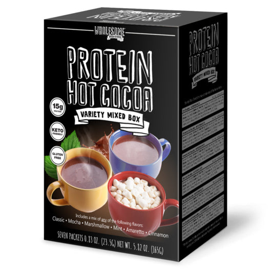Protein Hot Chocolate - Variety Pack, up to 6 Flavors, High Protein & Low in Carbs - Wholesome Provisions