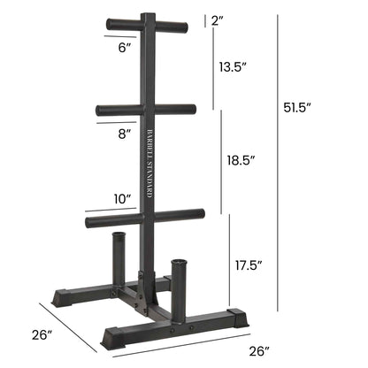 Weight Tree - Olympic Barbell and Weight Rack - Barbell Standard