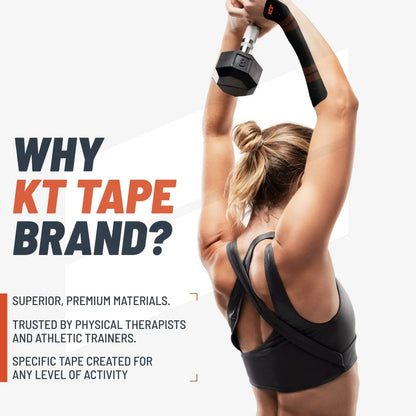 KT Tape Pro® Synthetic Kinesiology Tape – Precut Strips