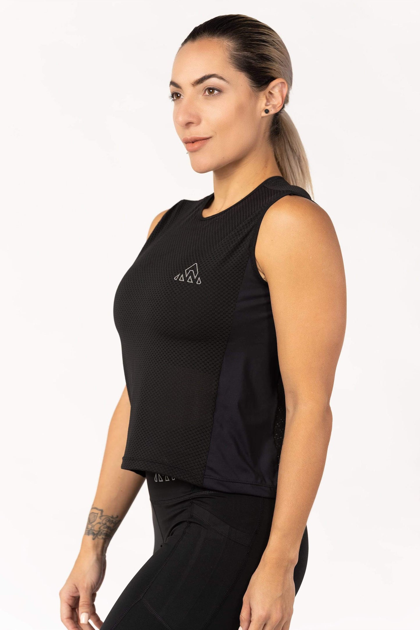 Women's Black Pro Running Base Layer - ONNOR